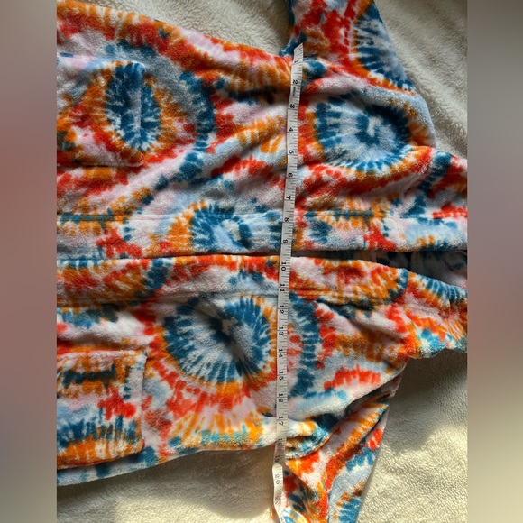 Lands End Fleece Hooded Robe - Size 6 - Picture 5 of 5